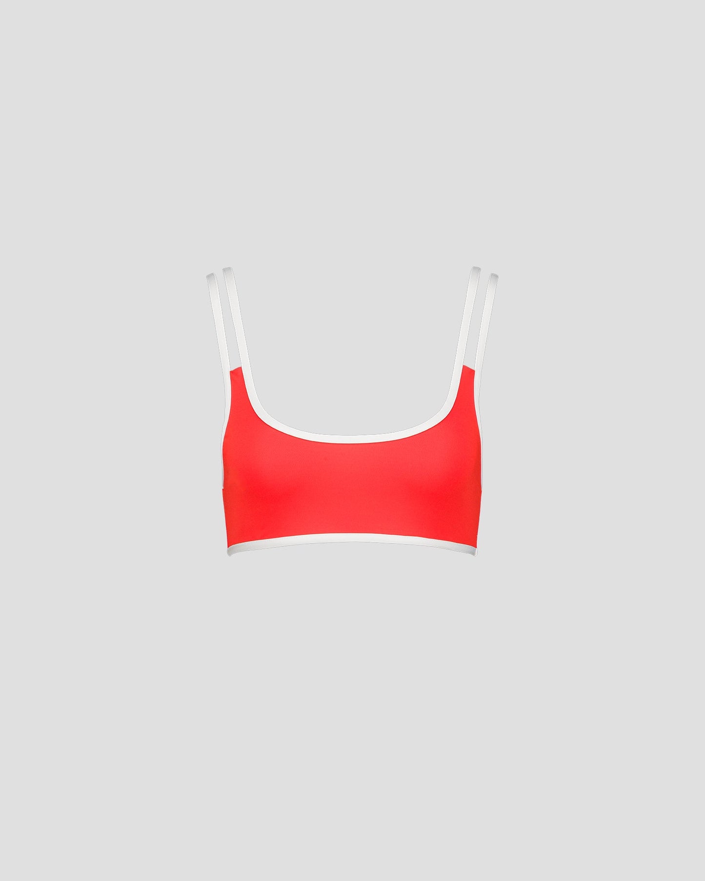 Haut de maillot de bain brassière Rouge feu Maeva top