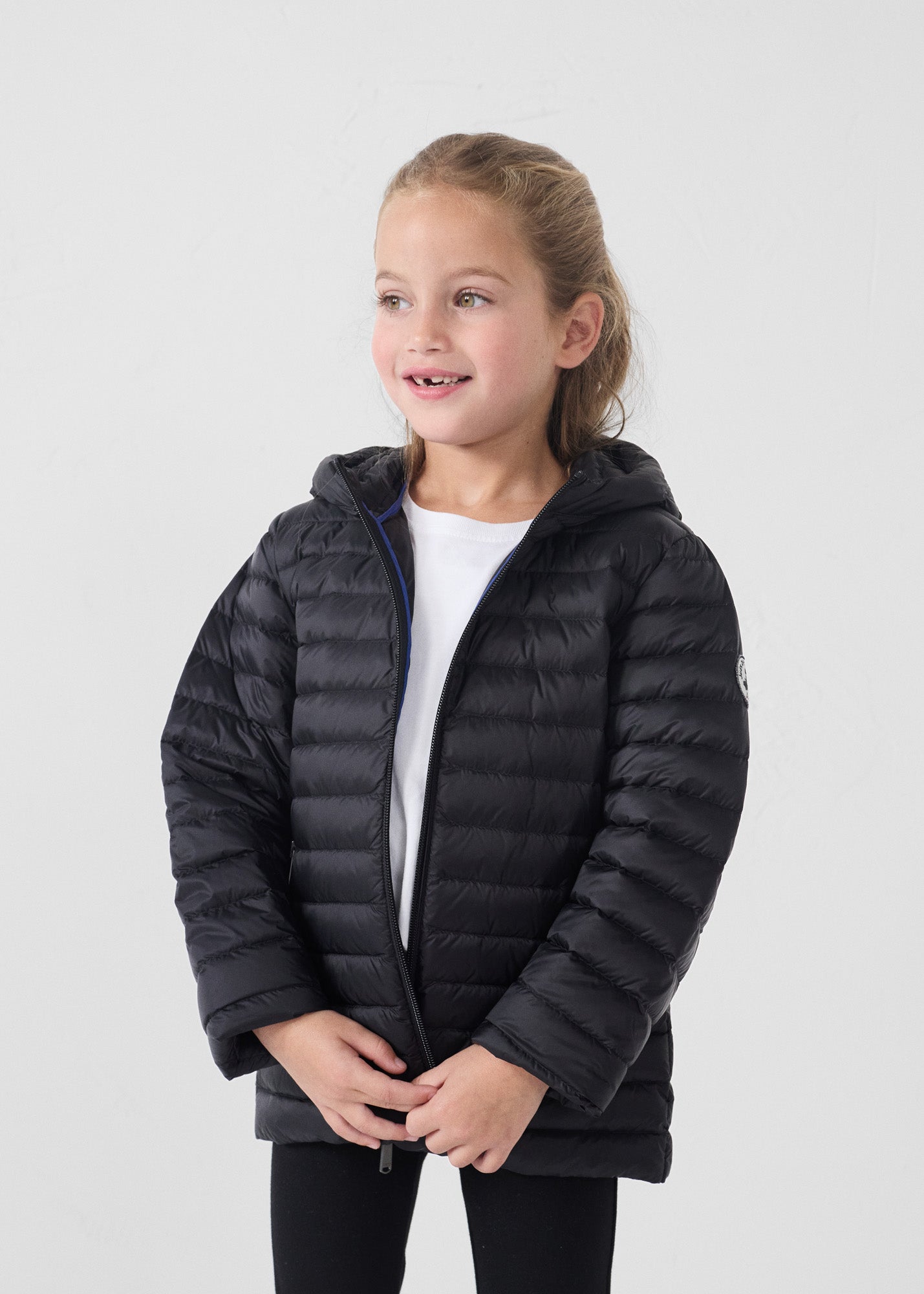 Doudoune enfant mi-longue Noir Garance