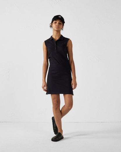 Robe polo sans manches Noir Tanger
