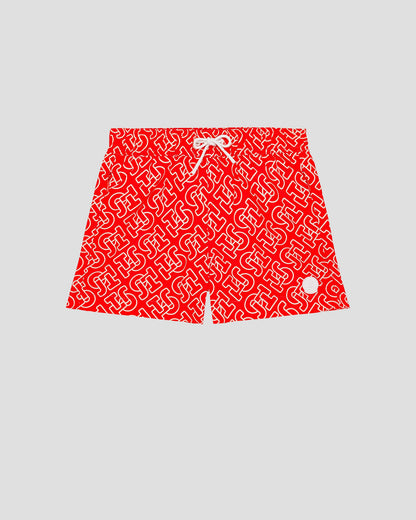 Maillot de bain Mono rouge feu Mimosa Monogram
