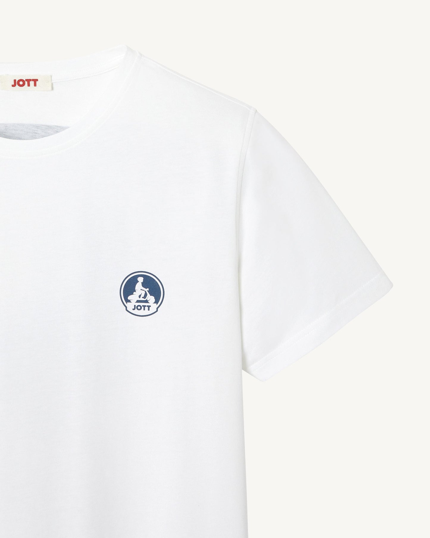 T-shirt mixte en coton biologique Blanc Pietro