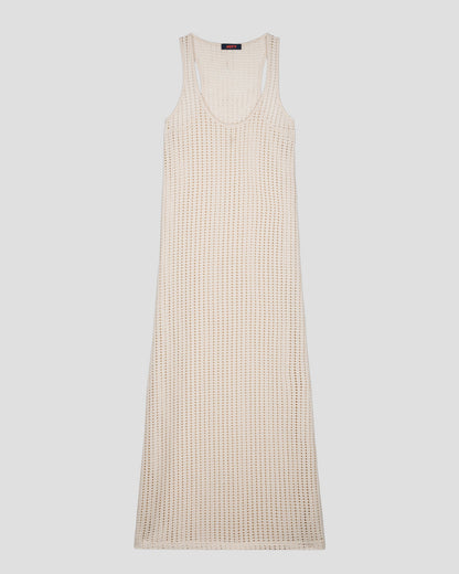 Robe longue en maille de coton Naturel Euginia