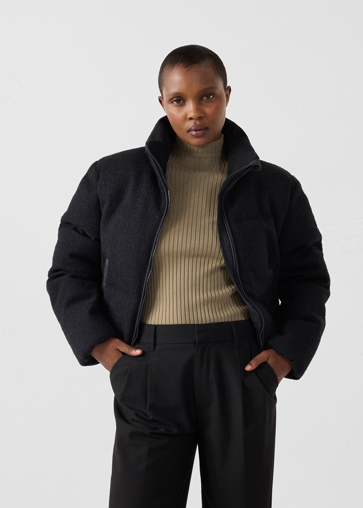 Veste Grand Froid esprit puffer Noir Akira