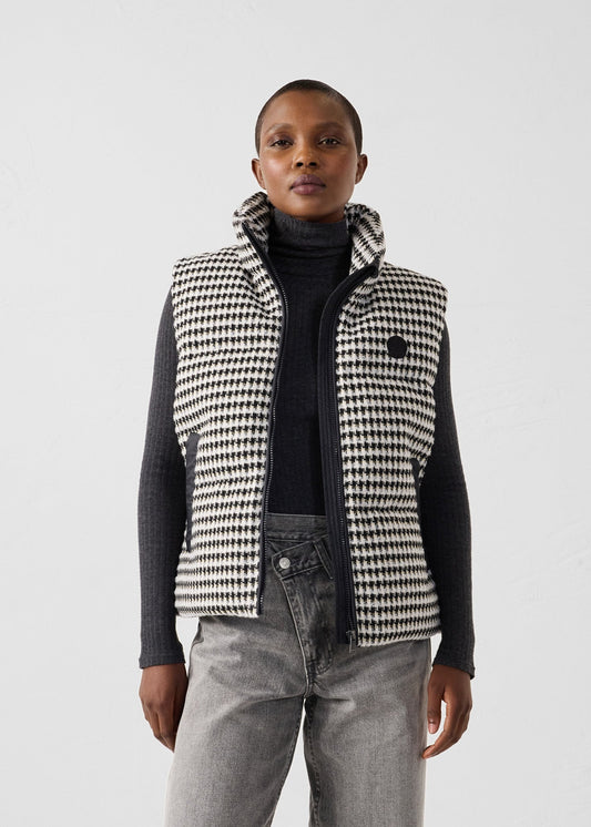 Veste Grand Froid puffer sans manches Naturel/noir Atsuma multico