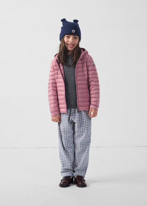 Doudoune légère à capuche enfant Rose antique Carla