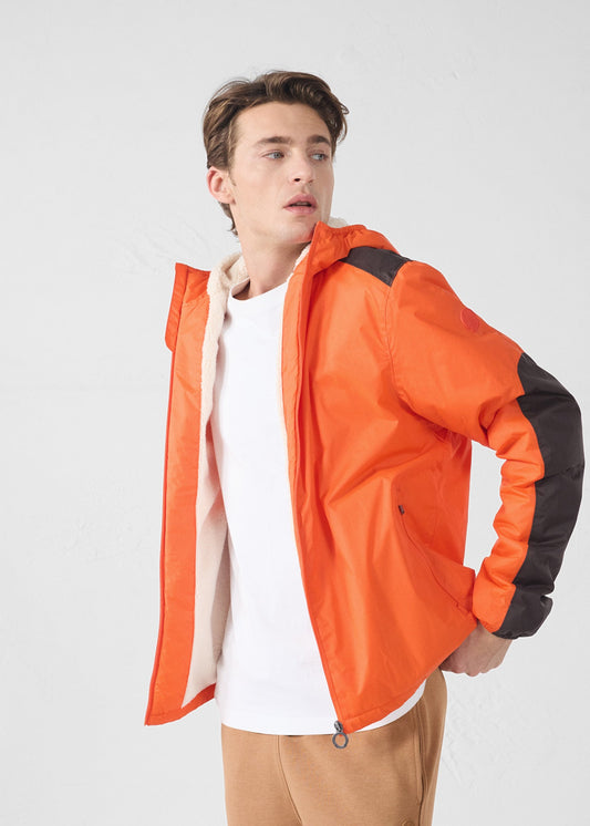 Imperméable sherpa Rouge feu Dippen sherpa