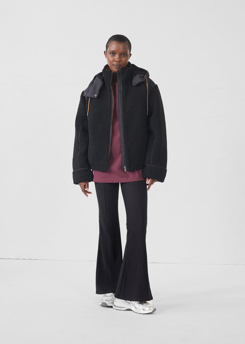 Doudoune sherpa Noir Ivana