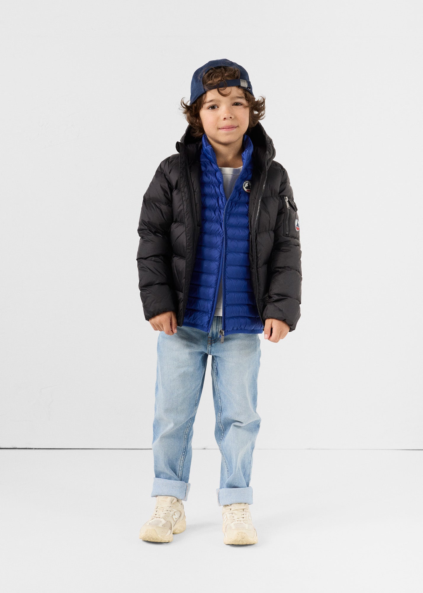 Doudoune enfant à capuche Grand Froid Noir Kazan