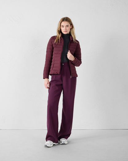 Doudoune stretch légère Cerise noire Maia