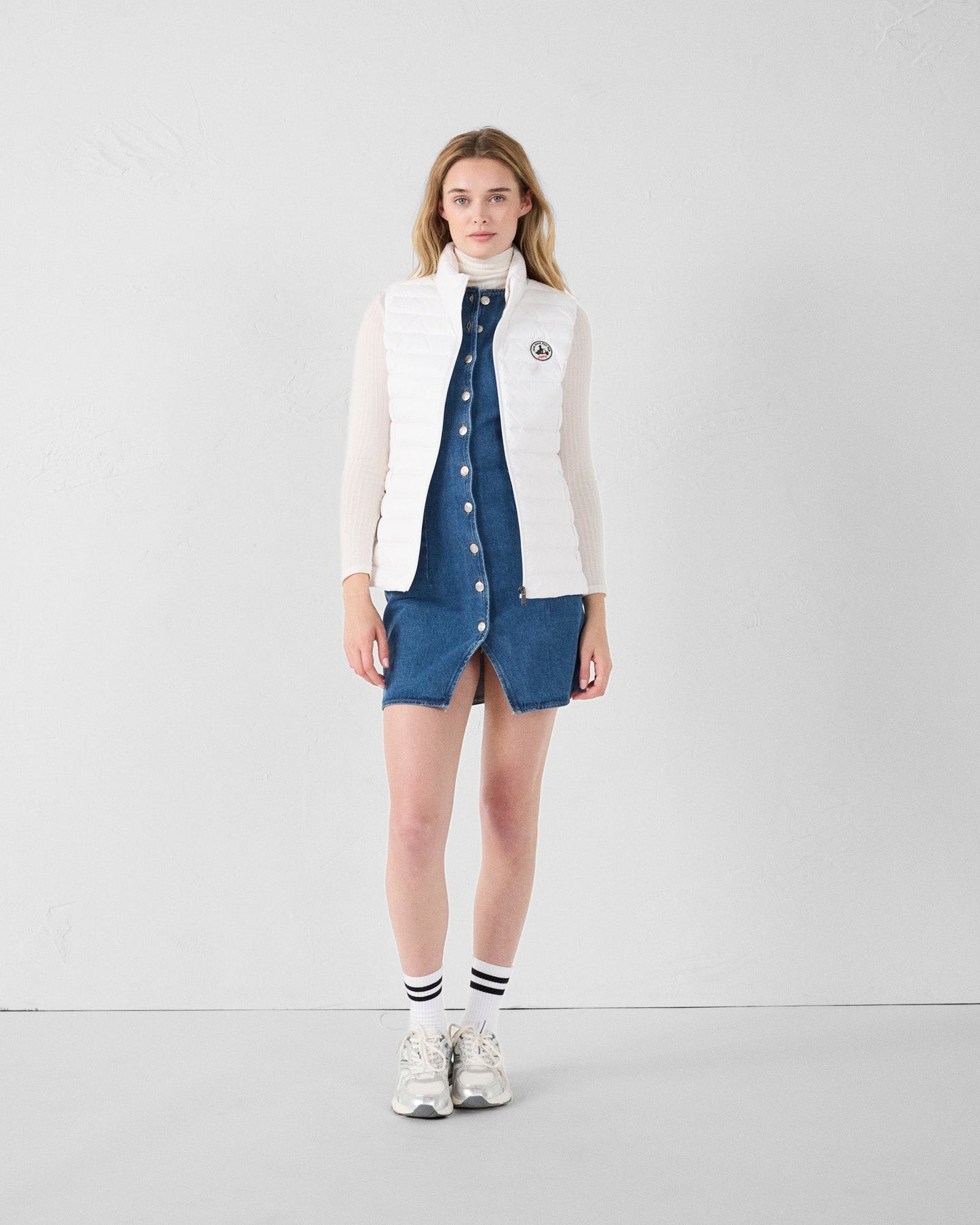 Doudoune légère sans manches Blanc Seda