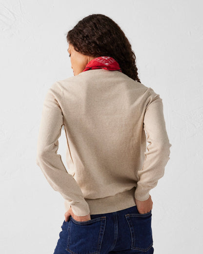 Pull en maille col rond Sable Heloise