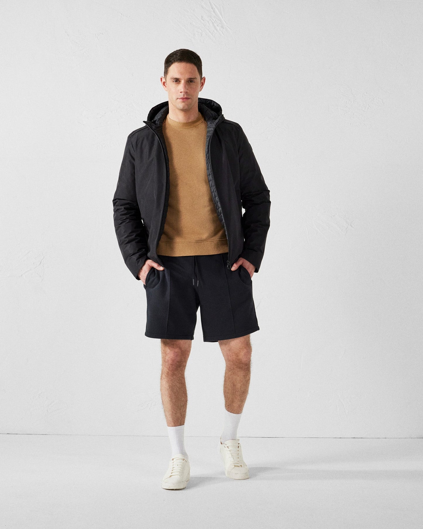 Veste ultralégère à capuche Noir Arcadi