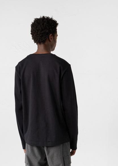 T-Shirt à col rond Noir Emilio