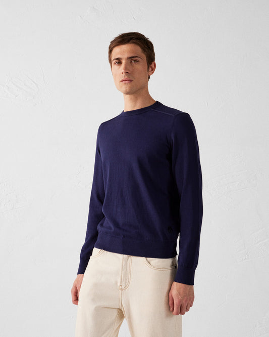 Pull en maille col rond Marine Hadrien