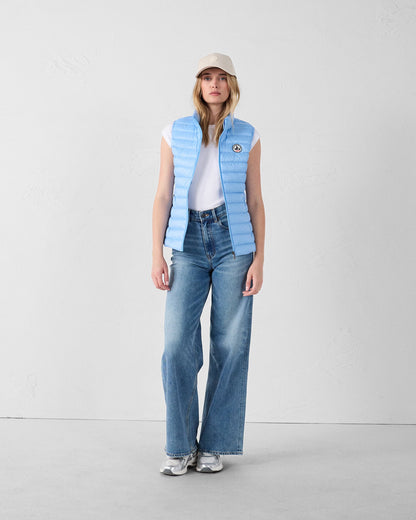 Doudoune légère sans manches Bleu cristal Seda