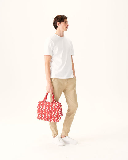 Housse pour ordinateur Monogram rouge vif Hateya