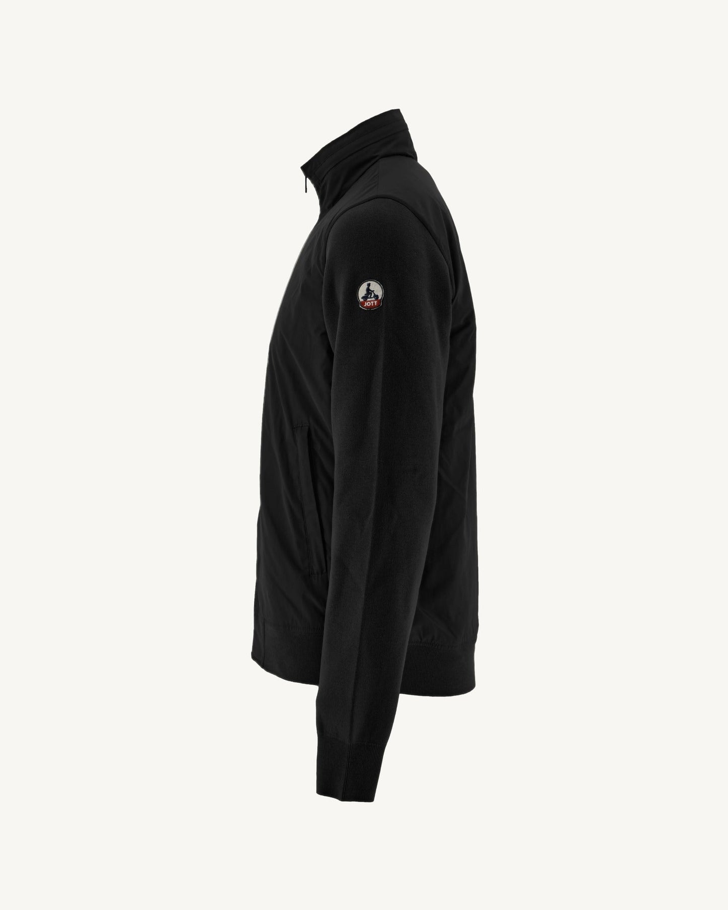 Veste à capuche bi-matière Noir Bardenas