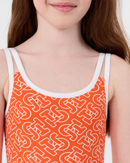 Maillot de bain Mono rouge feu Milla monogram