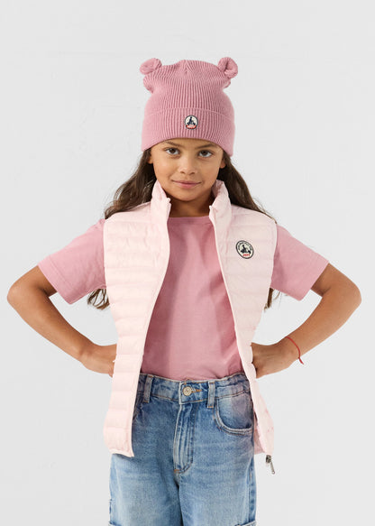 Doudoune sans manches enfant Rose pétale Zoe