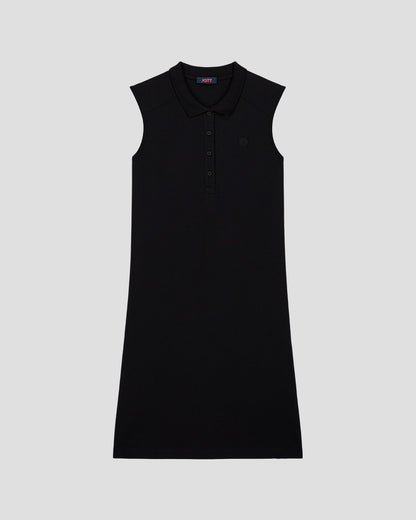 Robe polo sans manches Noir Tanger