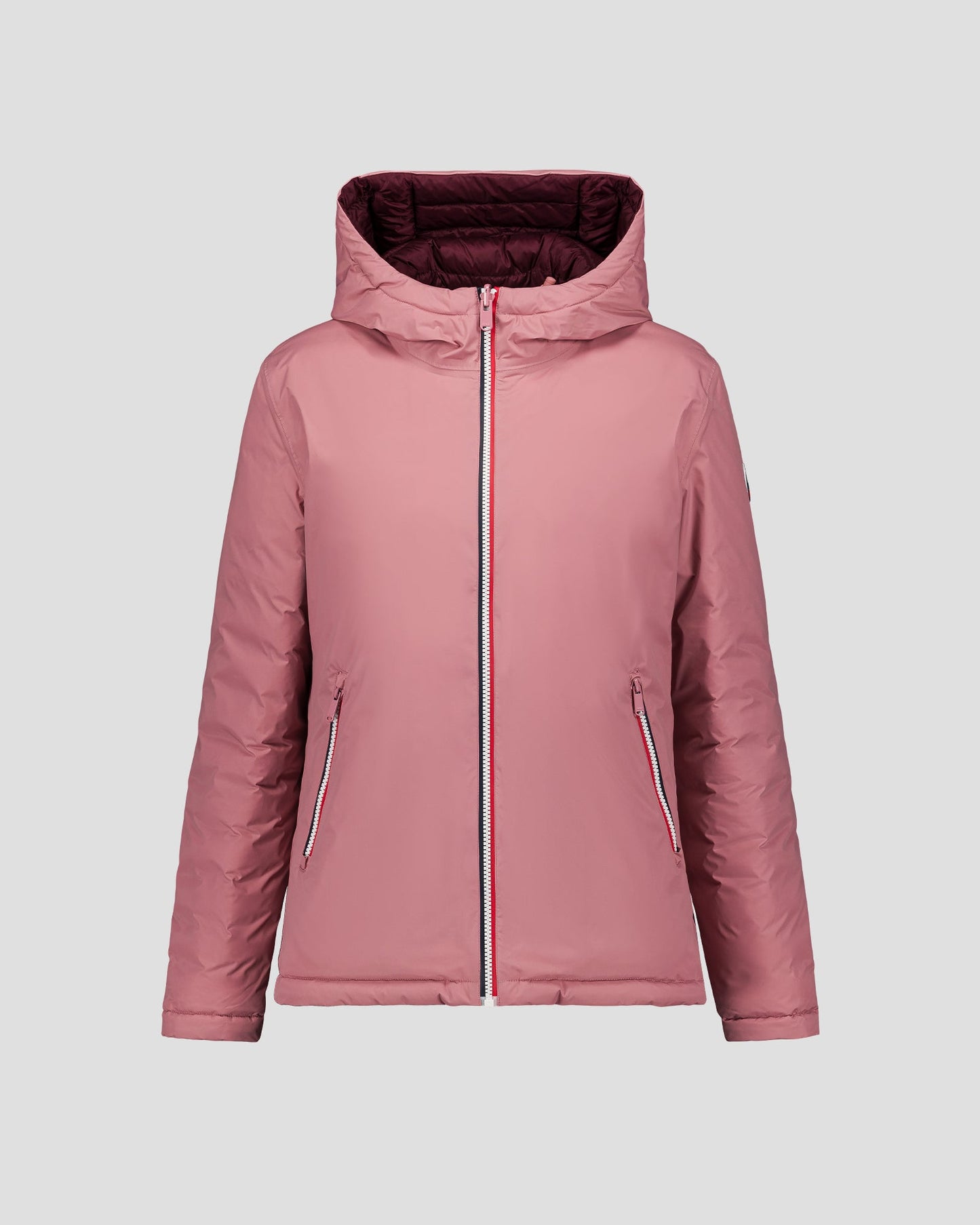 Doudoune réversible Rose antique/cerise noire Bergame