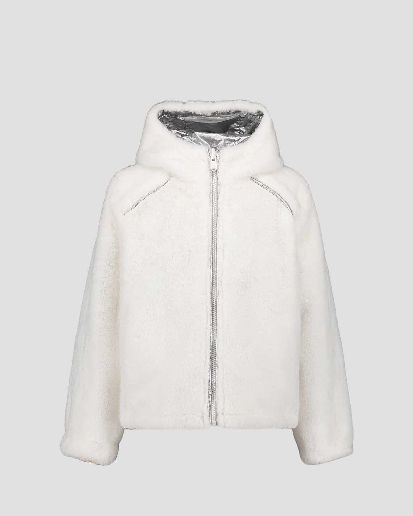 Doudoune enfant réversible fausse fourrure Blanc Brana