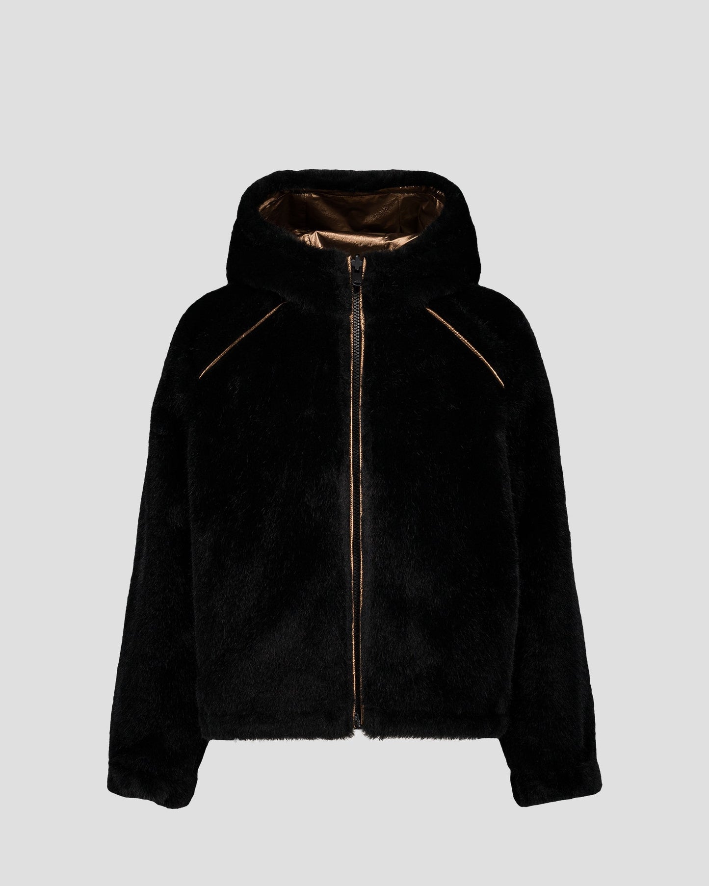 Doudoune réversible enfant fausse fourrure Noir Brana