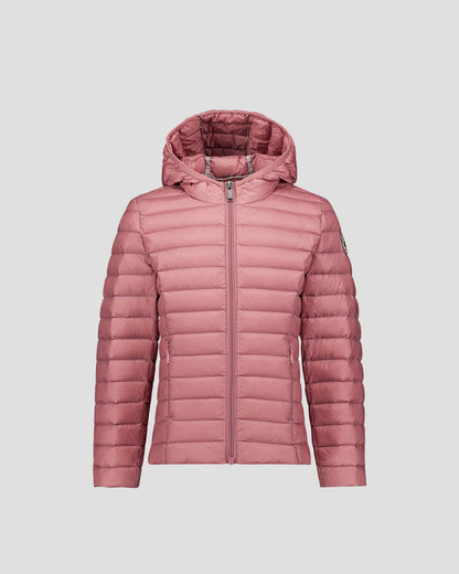 Doudoune légère à capuche enfant Rose antique Carla