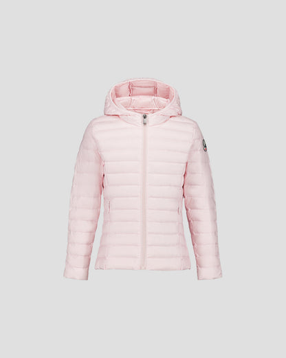 Doudoune légère à capuche enfant Rose pétale Carla
