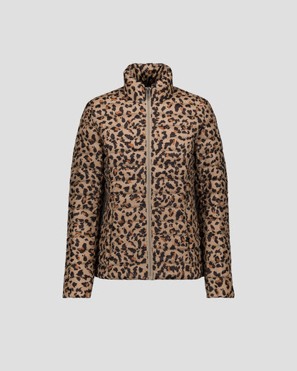 Doudoune légère Leopard beige Cha print