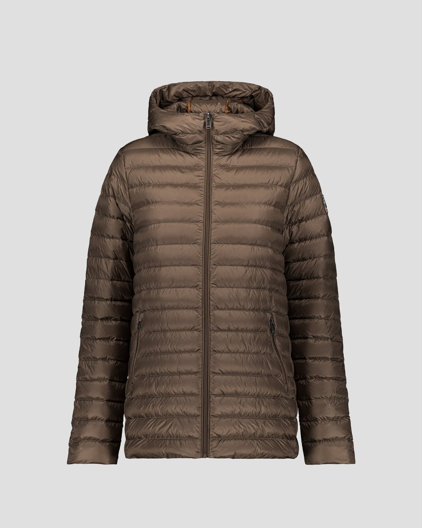 Doudoune mi-longue Taupe Claudie