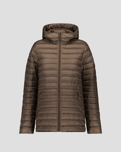 Doudoune mi-longue Taupe Claudie