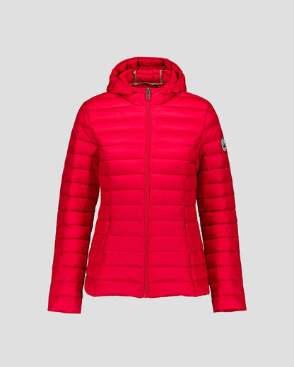 Doudoune légère à capuche Rouge carmin Cloe