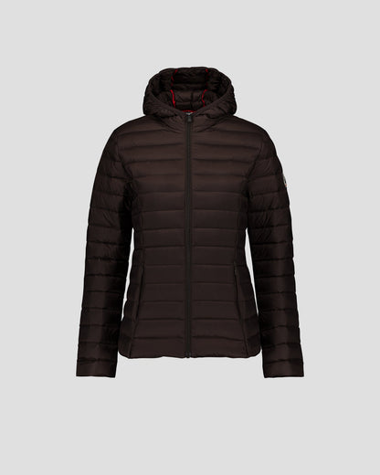 Doudoune légère à capuche Café noir Cloe