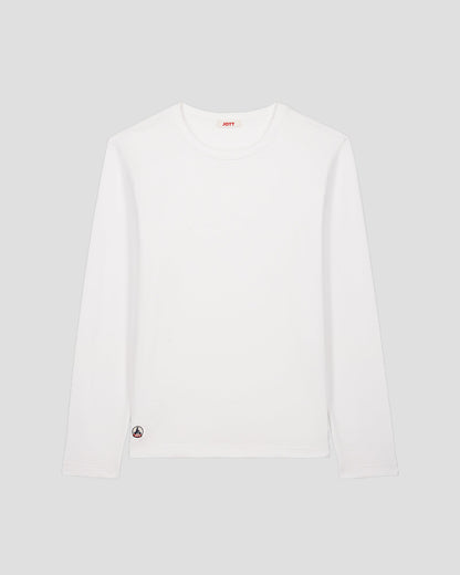 T-Shirt à col rond Blanc Emilio