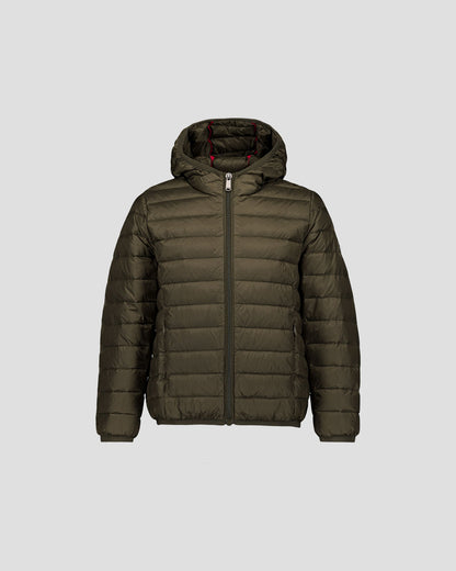 Doudoune légère à capuche enfant Army Hugo