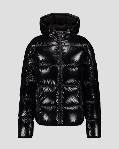 Doudoune à capuche Grand Froid Noir Java laquée