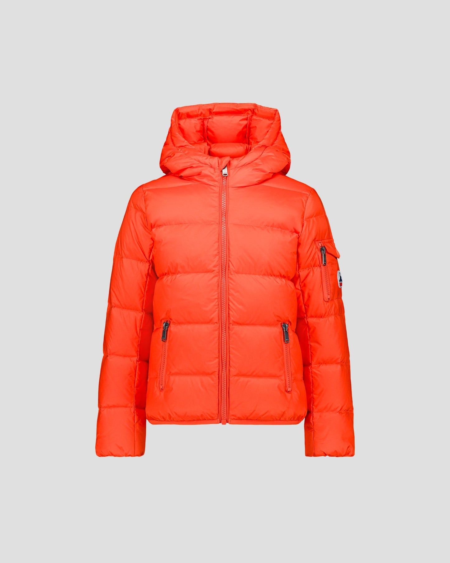 Doudoune enfant à capuche Grand Froid Rouge feu Kazan