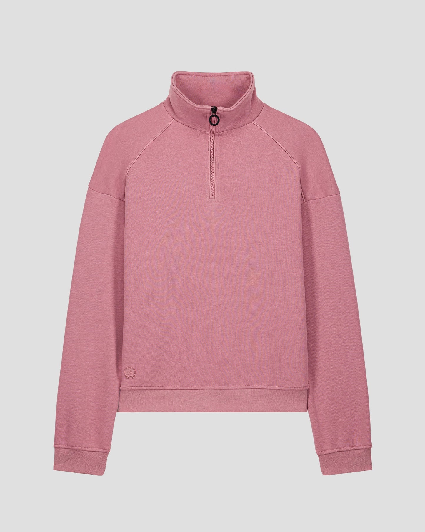 Sweatshirt demi-zippé Rose antique Line