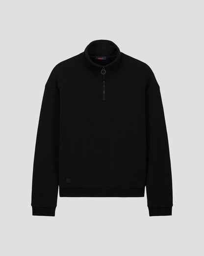 Sweatshirt demi-zippé Noir Line