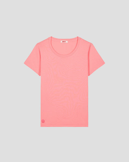 T-Shirt à col rond Vibrant pink Lucia