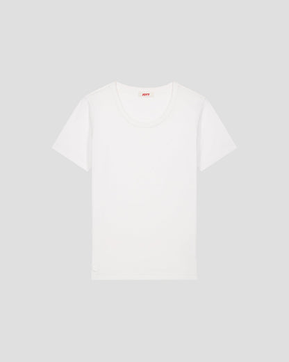 T-Shirt à col rond Blanc Lucia