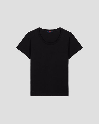 T-Shirt à col rond Noir Lucia