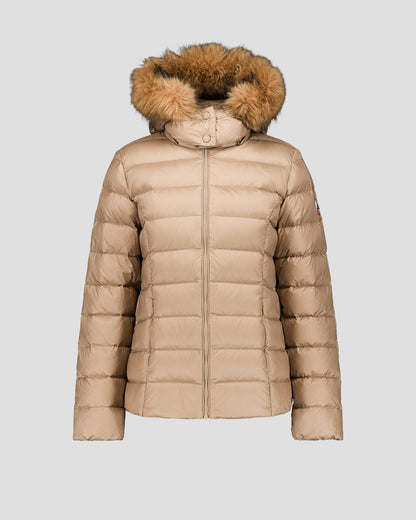 Doudoune à capuche Grand Froid Beige Luxe