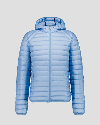 Doudoune légère à capuche Bleu cristal Nico