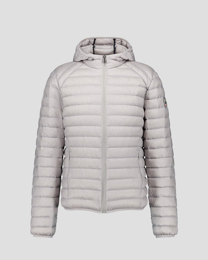 Doudoune légère à capuche Gris glace Nico