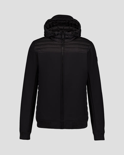 Doudoune bi-matière softshell Noir Paco 2.0