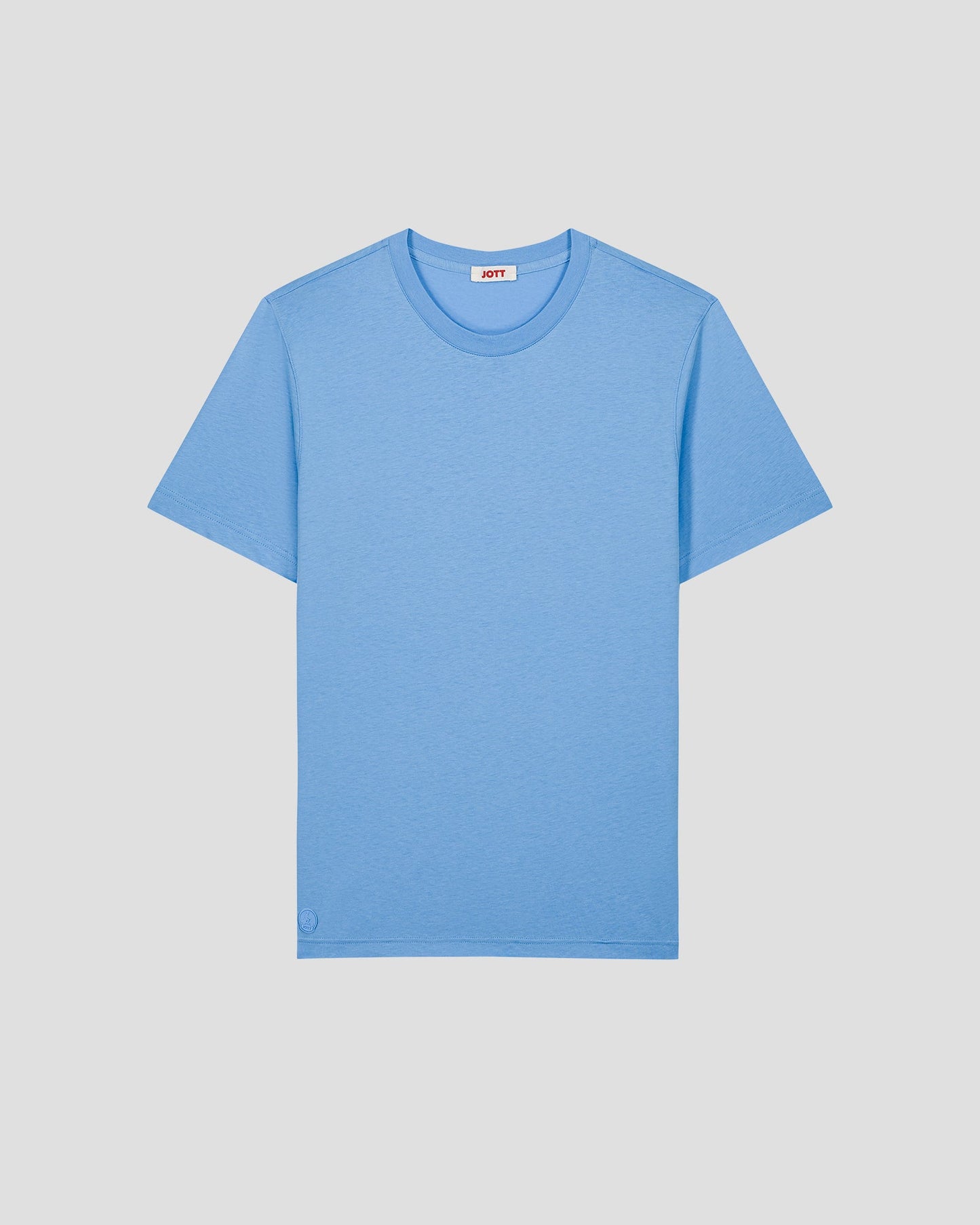 T-Shirt à col rond Bleu cristal Petro