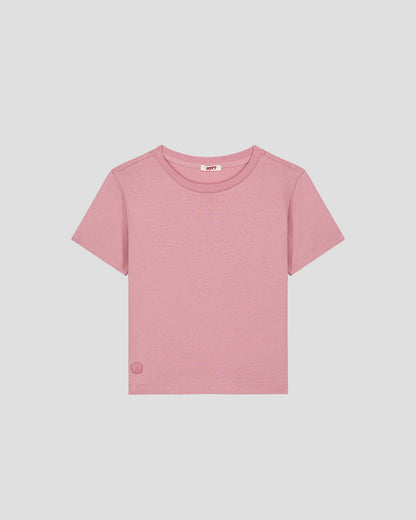 T-shirt enfant à col rond Rose antique Pio