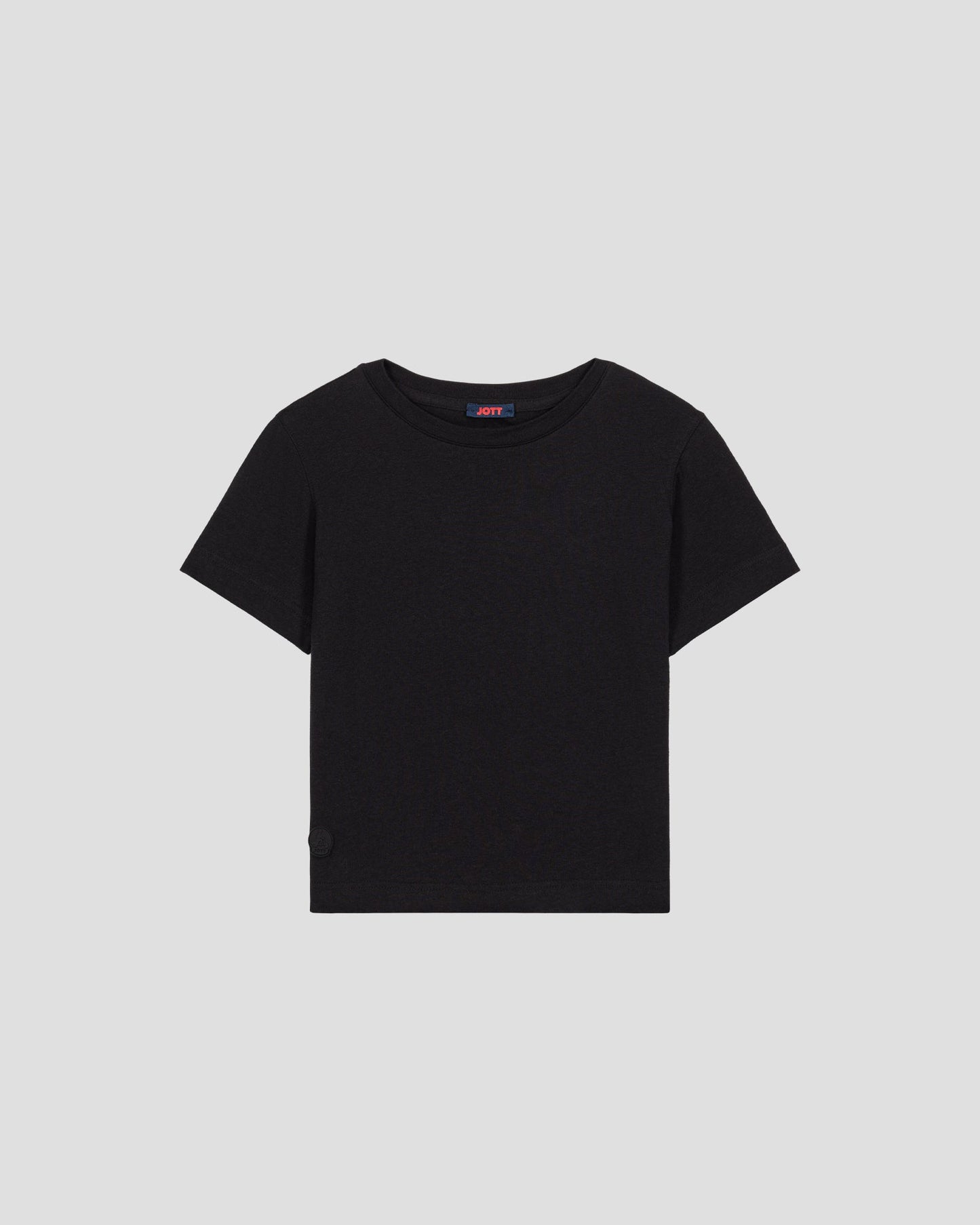 T-shirt enfant à col rond Noir Pio